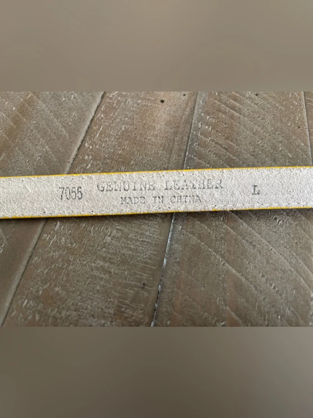 Slim Yellow Women's Leather Belt with Silver Buckle